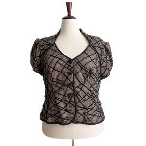 Black Sheer Women's Top